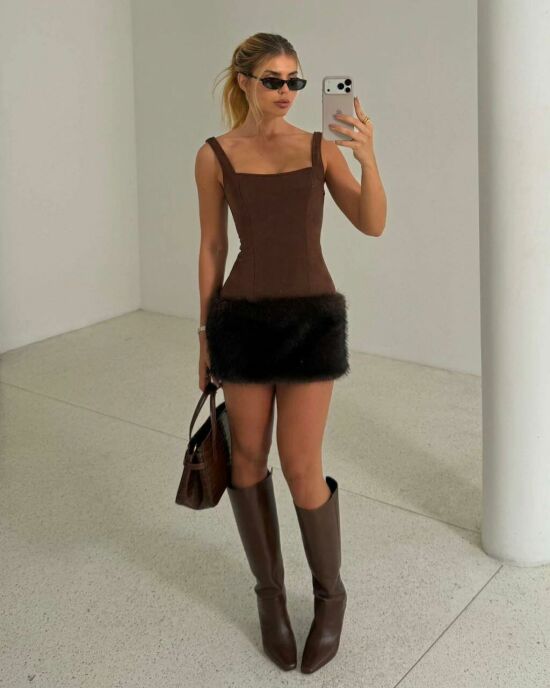 Imagem de Vestido Lia Marrom Cloude